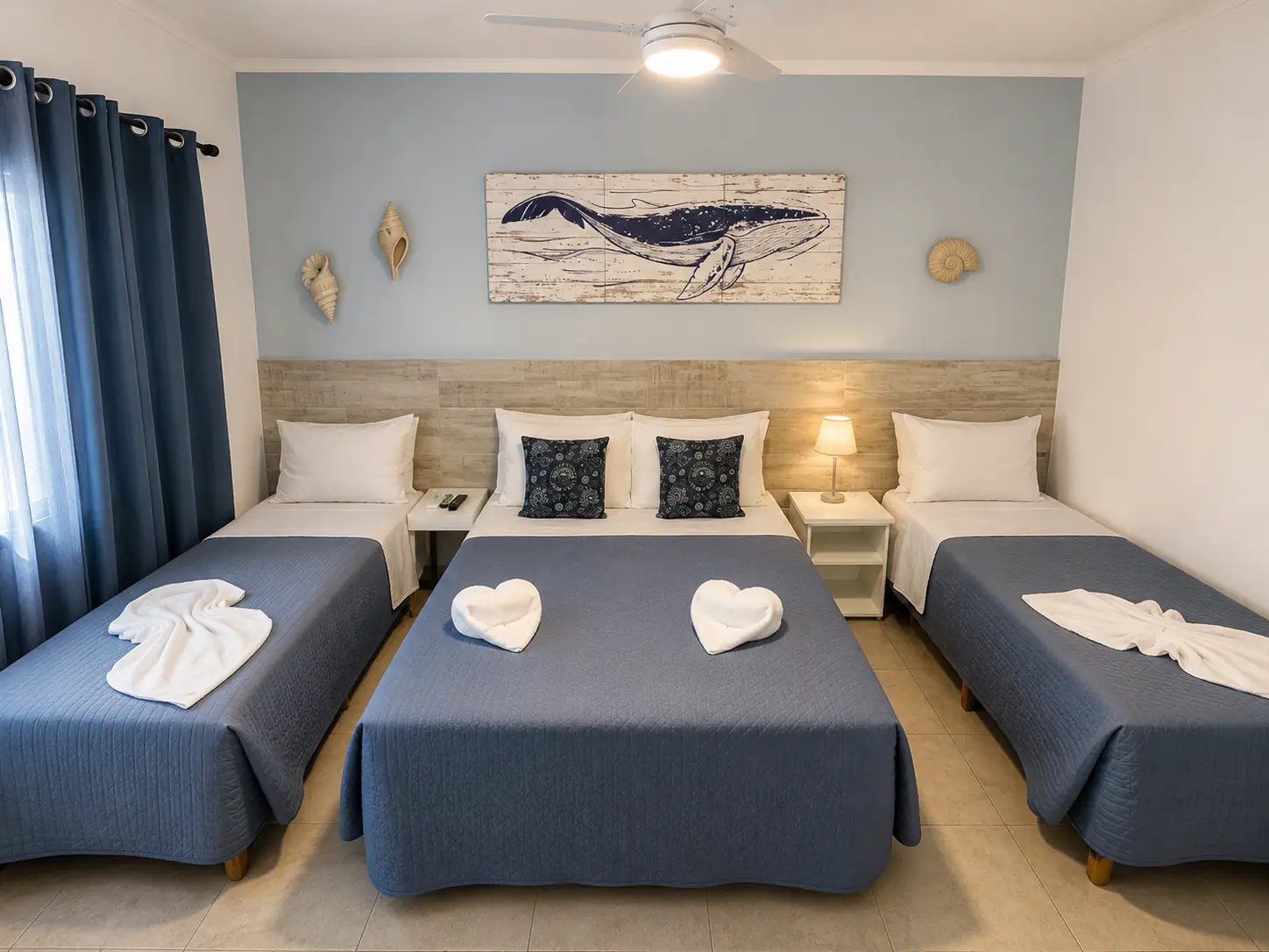 Quadruple room at Hotel Casarão Pitangueiras.